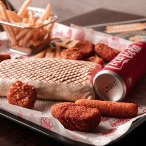 tray of processed foods