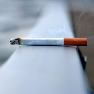 cigarettes restricts blood flow affecting skin
