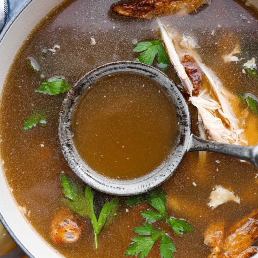 homemade bone broth for collagen production